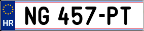Trailer License Plate
